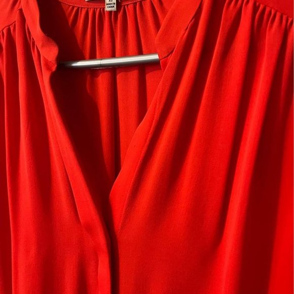 Aritzia Babaton Bennet Silk Red Dress - Picture 3 of 9